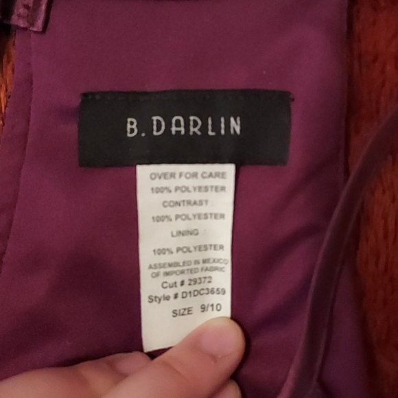 B. Darlin Plum Dress - Picture 9 of 12